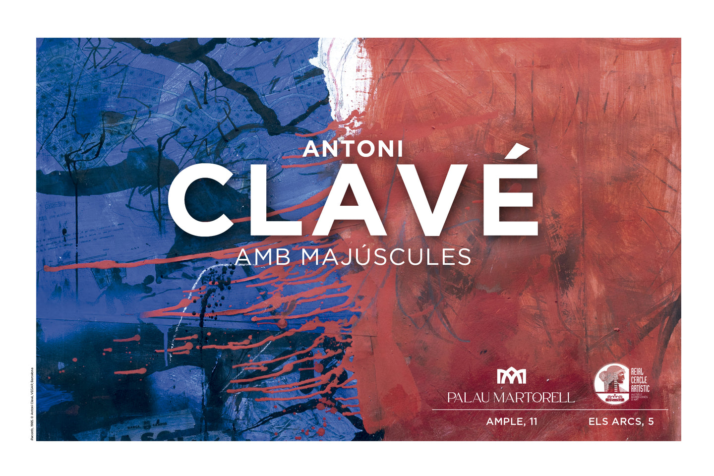 ANTONI CLAVÉ IN CAPITAL LETTERS